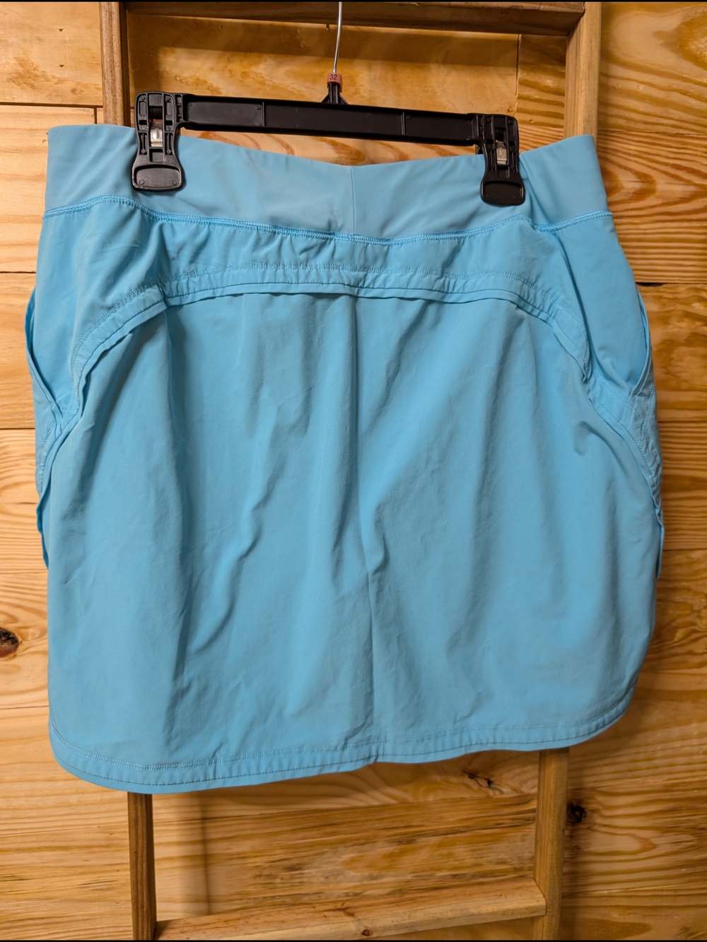 Lands' End Women's Light Blue Active Skort - Picture 3 of 5